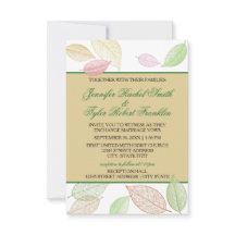 Hojas de Otoño Traslúcidas - 3X5 Boda/Recepción