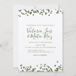 Invitación Hojas que caen Otoño Rústico Boda 