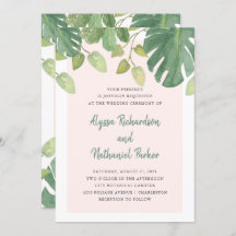 Hojas tropicales| Rubor y Boda Verde