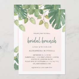 Invitación Hojas tropicales | Rubor y Green Bridal Brunch