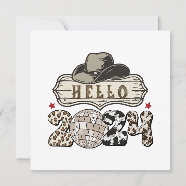 Invitación Hola 2024 Western (Anverso)