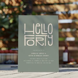 INVITACIÓN HOLA CUARENTA AÑOS 40