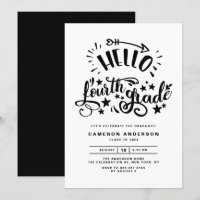 Hola cuarto grado | Graduación negra de tercer gra
