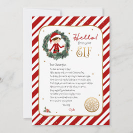 Invitación Hola de Elf Welcome Letter