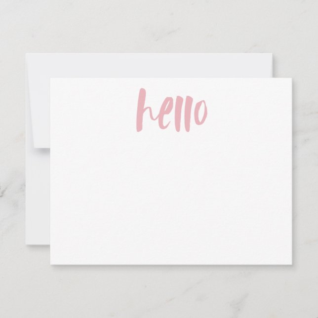 Invitación HOLA DE ROPA| Stationery personalizada (Anverso)