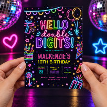 Hola Doble Dígitos: Neon Glow 10º Cumpleaños