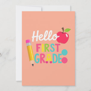 Invitación Hola Equipo de Primer Grado Primer Grado Regreso a