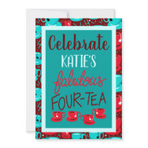 Hola fabulosa fiesta de cumpleaños de 40 a 4 tés