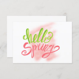 Invitación Hola fiesta de cumpleaños de primavera