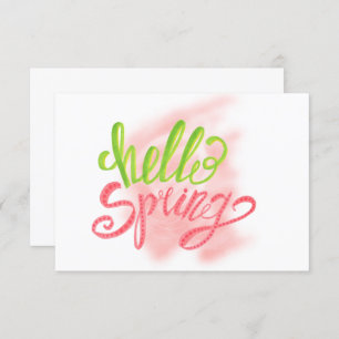 Invitación Hola fiesta de cumpleaños de primavera