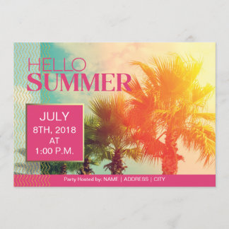 Invitación Hola Fiesta de verano invitado