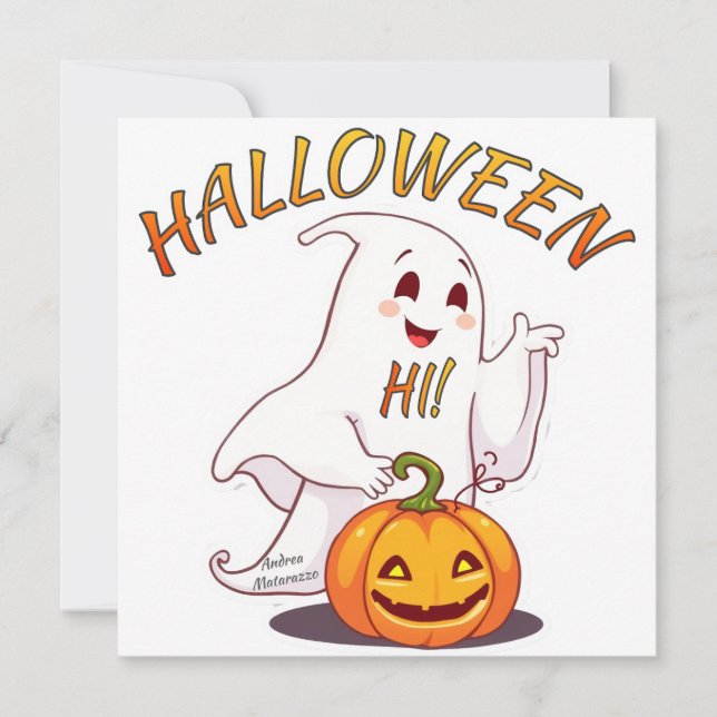 Invitación ¡Hola! Halloween (Anverso)