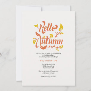 Invitación Hola otoño