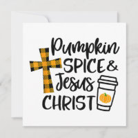 Hola Otoño Especias de Calabaza y Jesucristo Regal