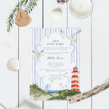 Hola Petit Marin Faire-Part Baby Shower Náutico
