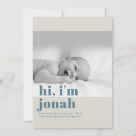 Invitación hola, soy bebé