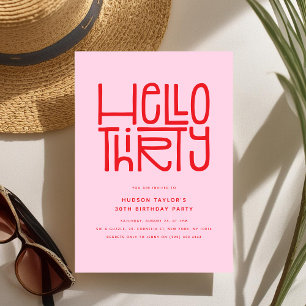 INVITACIÓN HOLA TREINTA AÑOS 30