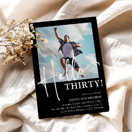 Invitación Hola TREINTA! Cumpleaños mínimo de 30 años