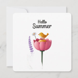 Invitación Hola vacaciones de verano