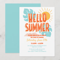 Hola verano, fiesta de fin de escuela, Fiesta de P