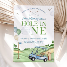 Hole In One Golf Boy First Birday Par-Tee