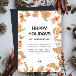 Invitación Holiday Baking Bakery Gingerbread Holiday Card