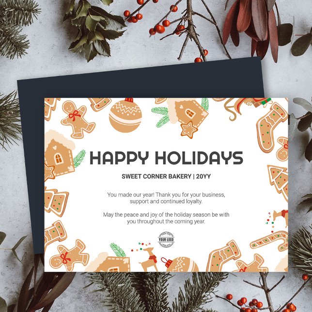 Invitación Holiday Baking Bakery Gingerbread Holiday Card (Holiday Baking Bakery Gingerbread Holiday Card)