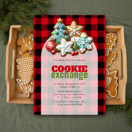 Invitación Holiday Baking Navidades Cookie Exchange