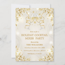 Invitación Holiday Cocktail Mixer Party