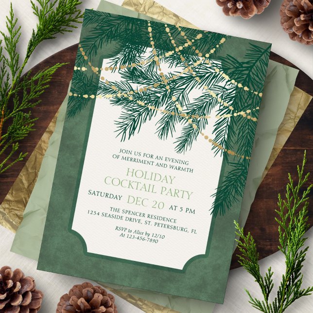 Invitación Holiday Cocktail Party (Subido por el creador)