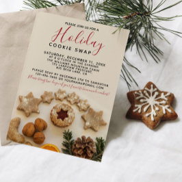 Invitación HOLIDAY COOKIE SWAP Cookie Exchange Fiesta