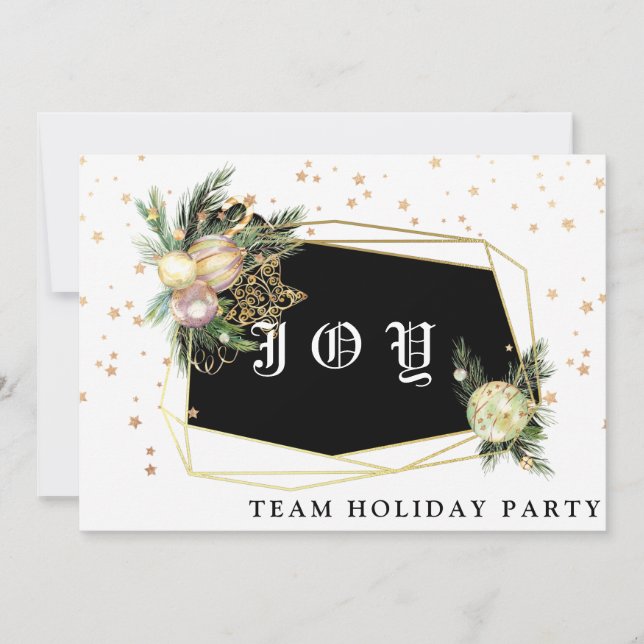 Invitación *~* HOLIDAY de la familia de Fiestas corporativos  (Anverso)