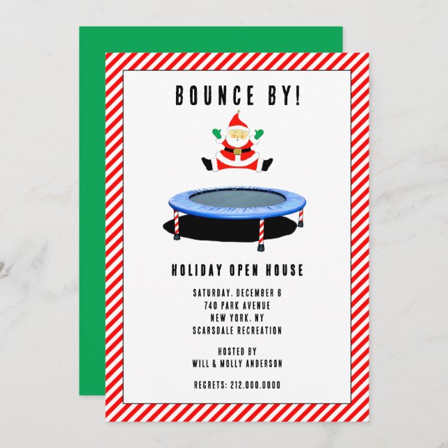 Invitación Holiday Open House (Anverso / Reverso)