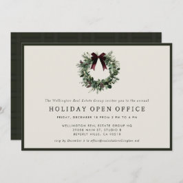 Invitación Holiday Party Festive Corporate Business Christmas
