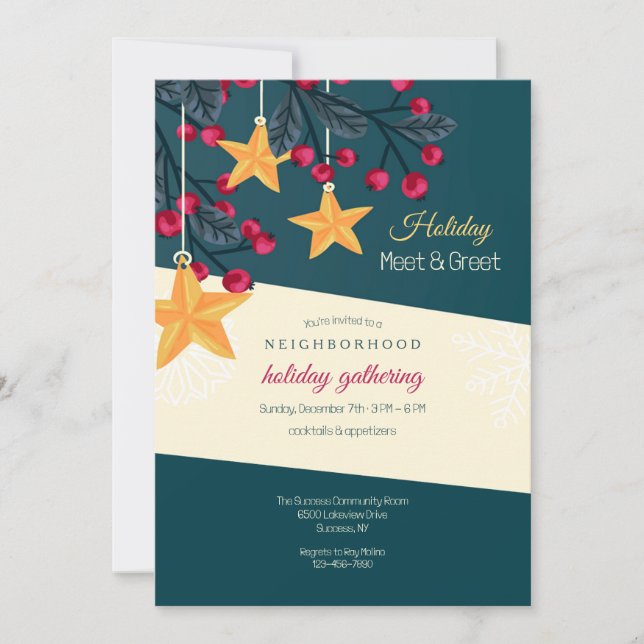 Invitación Holiday Party Invitation (Anverso)