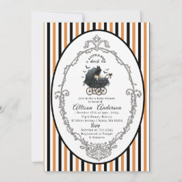 Invitación Holloween Pumpkin Little Boo Baby shower
