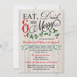 Invitación Holly, Berries, come, bebe y sé Fiesta de moras