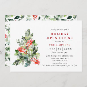 Invitación Holly Berry Tree NAVIDADES HOLIDAY OPUSE HOUSE