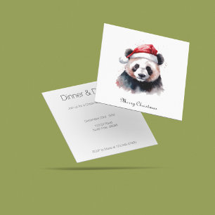 Invitación Holly Jolly Navidades Panda, personalizado