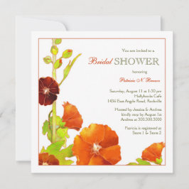 Invitación Hollyhocks Única Ducha Bridal