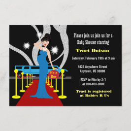 Invitación Hollywood Baby Shower invita al muchacho