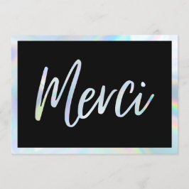 Invitación Holographic Elegant MGracias Personalizado
