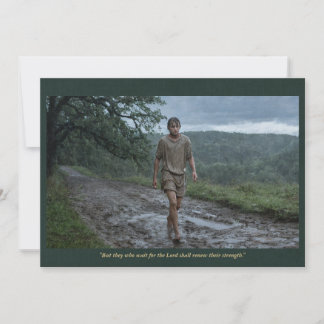 Invitación Holy Card | Saint Wenceslaus Walking in the Rain