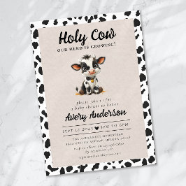 Invitación Holy Cow Baby Shower