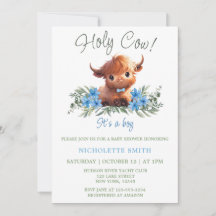 HOLY COW HIGHLAND MODERNO BLUE BABY SHOWER