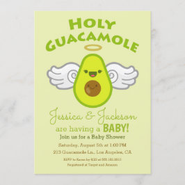 Invitación Holy Guacamole Aguacate Baby Shower
