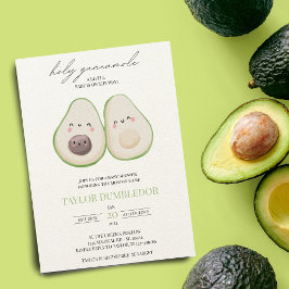 Invitación Holy Guacamole Aguacate Baby Shower