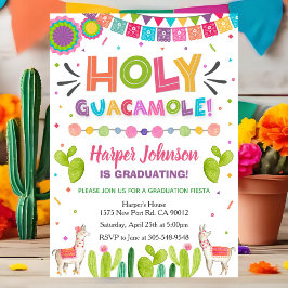 Invitación Holy Guacamole Graduation Fiesta Invitation