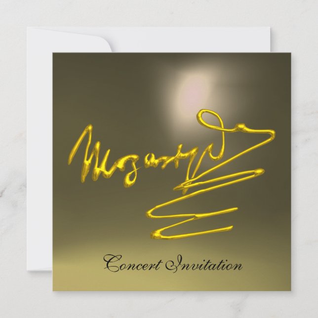 INVITACIÓN HOMAGE TO MOZART, CONCIERTO DE GRIS ORO (Anverso)