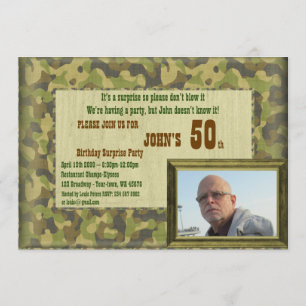 Invitación Hombre de cumpleaños, hombre Fiesta, cazador, cual